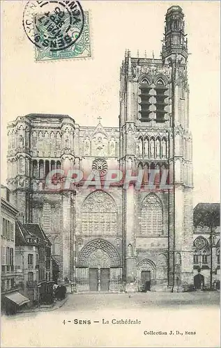 Cartes postales Sens La Cathedrale