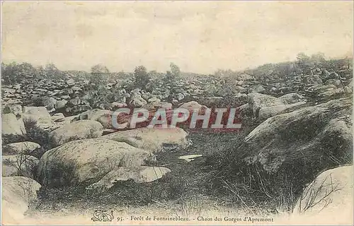Cartes postales Foret de Fontainebleau Chaos des Gorges d Apremont