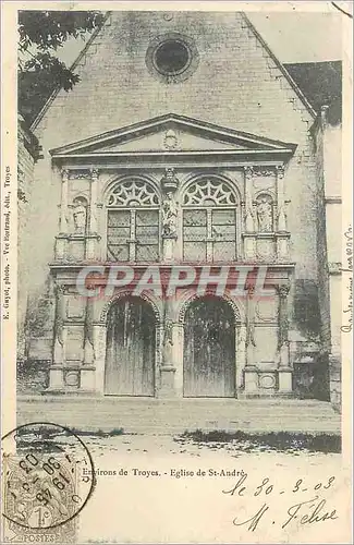 Cartes postales Environs de Troyes Eglise de St Andre