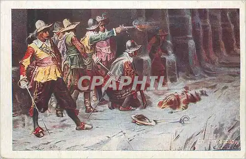 Cartes postales En Embuscade Mousquetaires