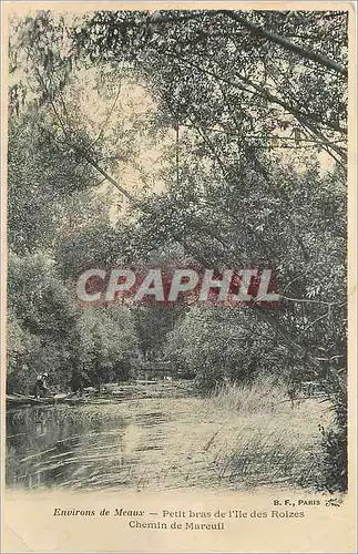 Ansichtskarte AK Environs de Meaux Petit bras de l Ile des Roizes Chemin de Mareuil