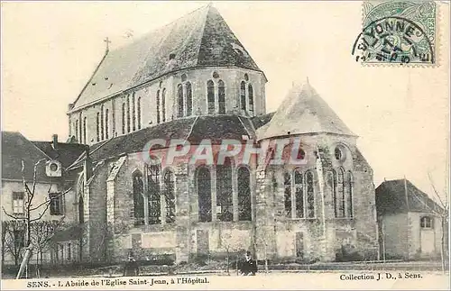 Cartes postales Sens L Abside de l Eglise Saint Jean a l Hopital