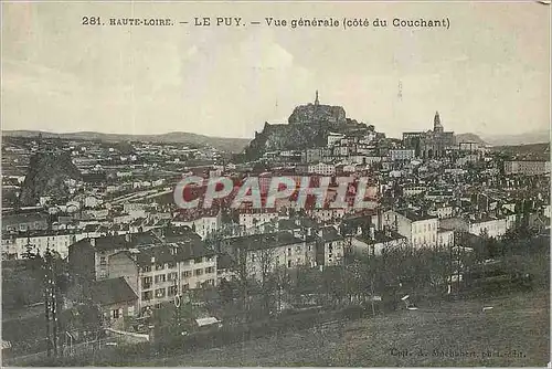 Cartes postales Haute Loire Le Puy Vue generale Cote du Couchant
