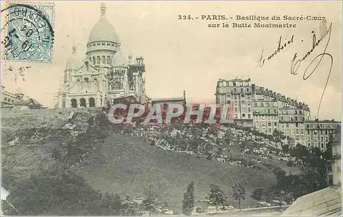 Cartes postales Paris Basilique du Sacre Coeur sur la Butte Montmarte