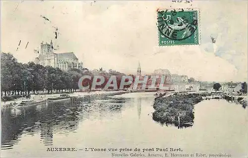 Cartes postales Auxerre L Yonne vue prise du pont Paul Bert