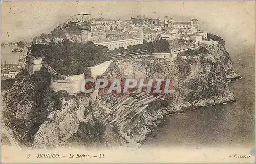 Cartes postales Monaco Le Rocher