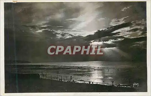 Moderne Karte La Douce France Dieppe Crepuscule sur la Plage