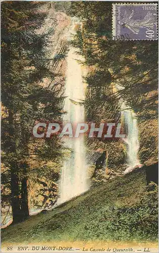 Cartes postales Env du Mont Dore La Cascade de Queureilh