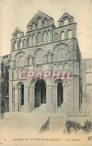 Ansichtskarte AK Basilique de Notre Dame du Puy La Facade
