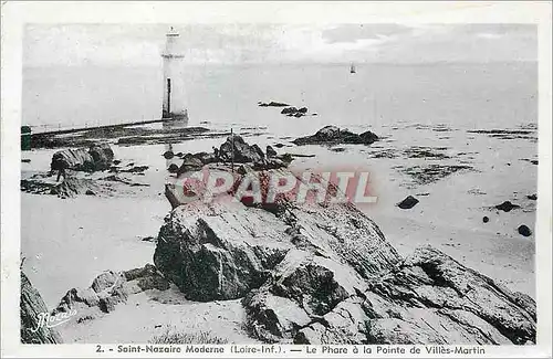 Ansichtskarte AK Saint Nazaire Moderne Loire Inf Le Phare a la Pointe de Villes Martin