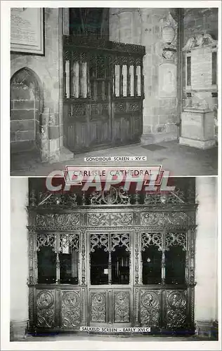 Moderne Karte Carlisle Cathedral Gondibour Screen xv x Salkeld Screen Early xvi c