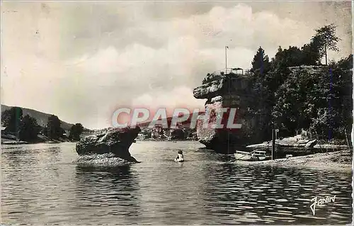 Cartes postales moderne Frontiere Franco Suisse Villers Le Lac Les Bassins du Doubs Le Rocher d Hercule et la Casquette