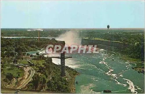 Moderne Karte General Aerial view of Niagara Falls