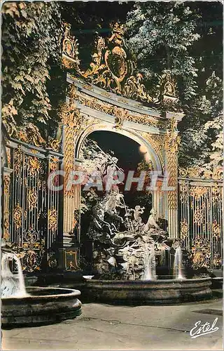 Moderne Karte Nancy Fontaine de Neptune Illuminee