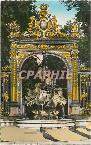 Moderne Karte Nancy Fontaine de Neptune