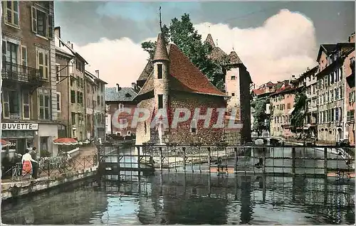 Cartes postales moderne Annecy Le Palais de l Ile et le Canal du Thiou Buvette
