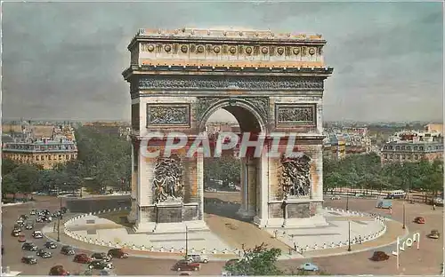 Moderne Karte Paris En flanany L Arc de Triomphe de l Etoile