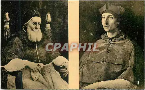 Cartes postales moderne Raphael Raffaello Santi ou Sanzio dit I Portrait du pape Jules II Florence Musee des Offices II
