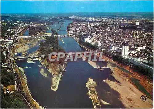 Cartes postales moderne Tours I et L Les Ponts sur la Loire et vue generale