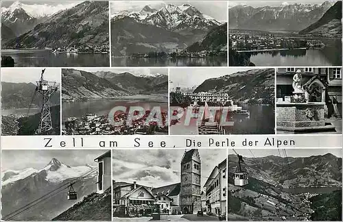Moderne Karte Zell am See Die Perle der Alpen