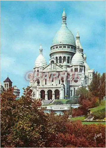 Moderne Karte Couleurs et Lumiere de France Paris Le Sacre Coeur