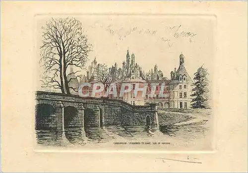Moderne Karte Chateau de Chambord