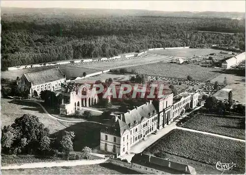 Moderne Karte Abbaye d Ourscamp Oise Palais Abbatial xviii s Ruines de l Eglise et Chapelle xiii s Vue aerienn