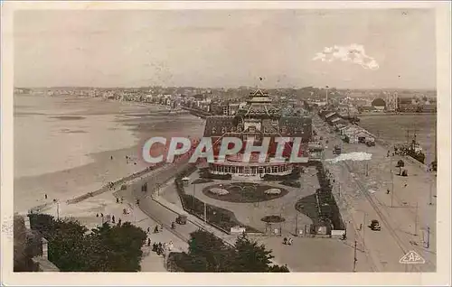 Moderne Karte Saint Malo Le Casino et le Sillon