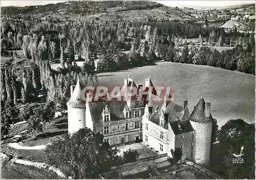 Moderne Karte En Avion Au Dessus De Chateau de Montal Lot xvi siecle Joyau de la Renaissance