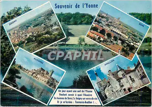Cartes postales moderne Souvenir de l Yonne Joigny Sens Auxerre Avallon