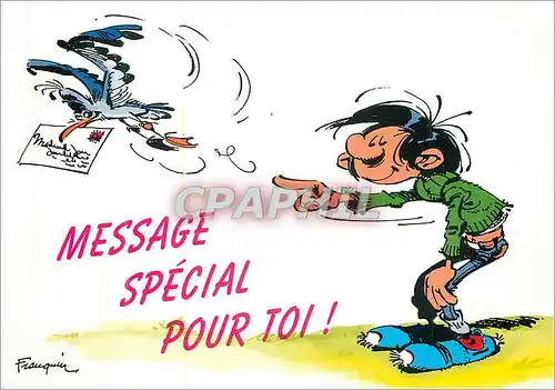 Cartes postales moderne Message Especial Pour Toi Lagaffe Gaston Lagaffe