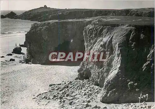 Moderne Karte Presqu ile de Quiberon Morbihan La cote sauyage a Port Blanc