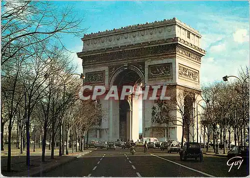 Moderne Karte Paris et ses Merveilles L arc de triomphe