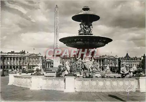 Moderne Karte Paris Place de la Concorde l Obelisque