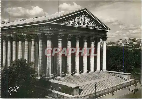 Moderne Karte Paris L Eglise de la Madeleine