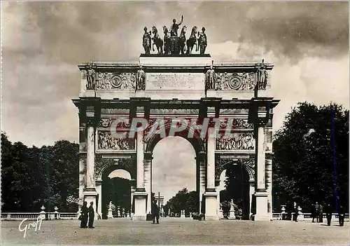 Moderne Karte Paris L Arc de Triomphe du Carrousel