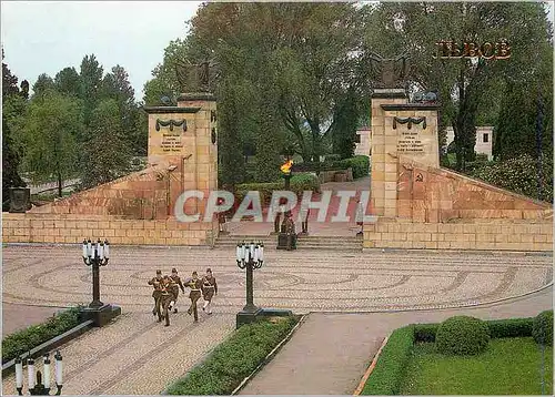 Moderne Karte Lvov Main entrance to the Hill of Glory Architect G Shvestko Vinetsky A Natalchenko