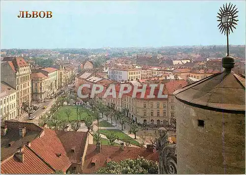 Cartes postales moderne Lvov View of the Reunification Square
