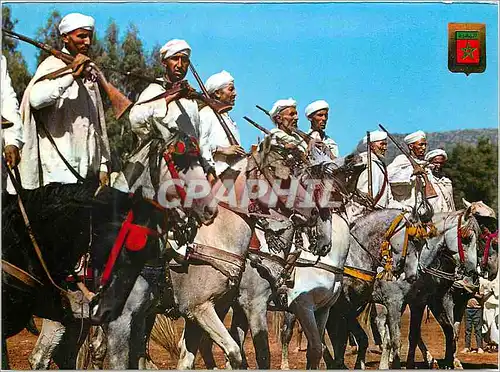 Moderne Karte Marruecos Tipico Typical Morocco Typical cavalry