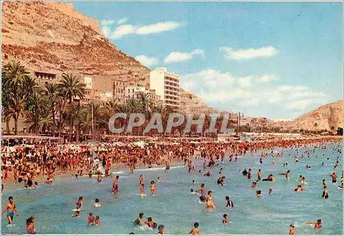Cartes postales moderne Alicante Plage du Postiguet