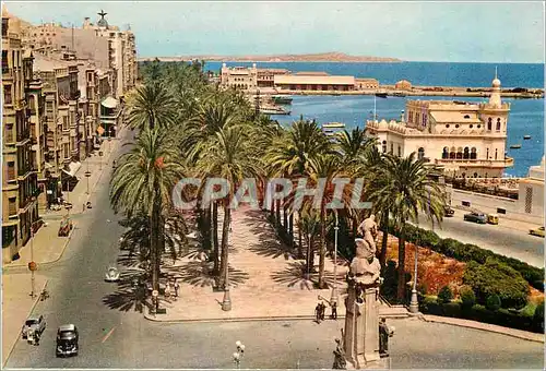 Cartes postales moderne Alicante Monument a Canalejos et Esplanade d Espagne