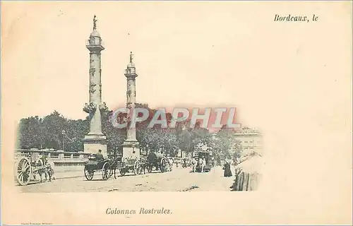 Cartes postales Bordeaux Colonnes Rostralles (carte 1900)