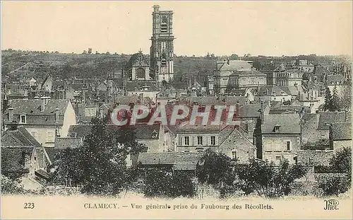 Cartes postales Clamecy Vue generale prise du Faubourg des Recollets
