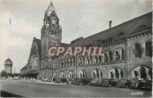 Moderne Karte Metz Moselle La Gare