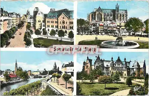 Cartes postales moderne Metz Poste Place de la Comedie Pont Moyen Palais du Goubverneur