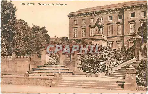 Cartes postales Metz Monument de Lafayette