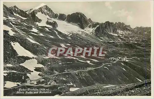 Cartes postales moderne Furka Passhohe Hotels Furka und Furkablick