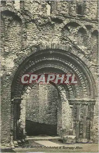 Cartes postales moderne St Botolphs Colchester W Doorway Nave Ancient Monuments Dept H M Office of Works