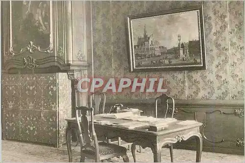 Cartes postales moderne Stadhuis s Hertogenbosch Wethouderskamer met Louis xvi goudleer Schilderij door Van Beerestraten