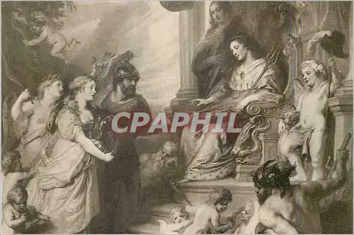 Cartes postales moderne Stadhuis s Hertogenbosch Schilderij door Th van Thulden In de Burgmeesterskamer Het verzock der